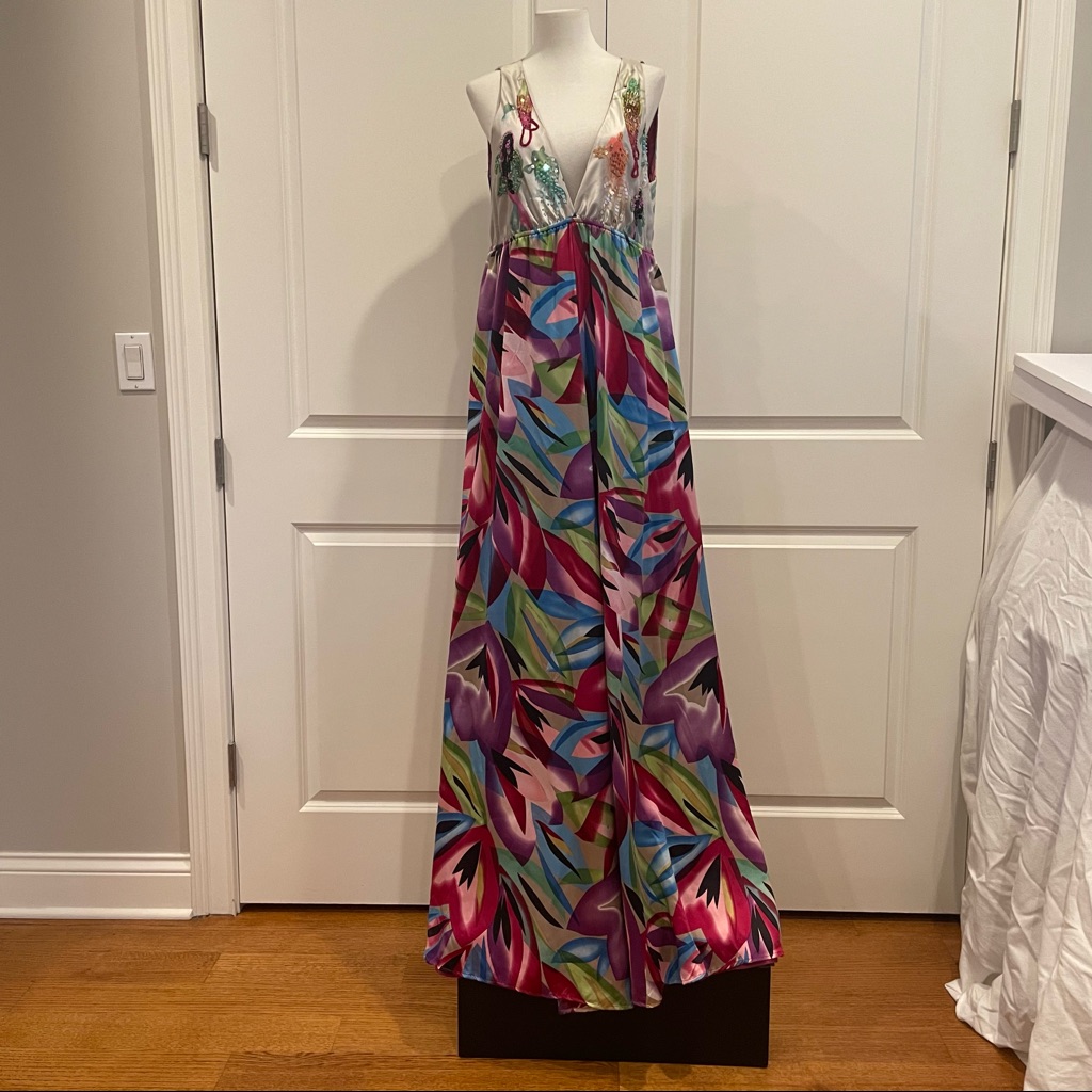 Meghan La Multicolor Floral Maxi Dress